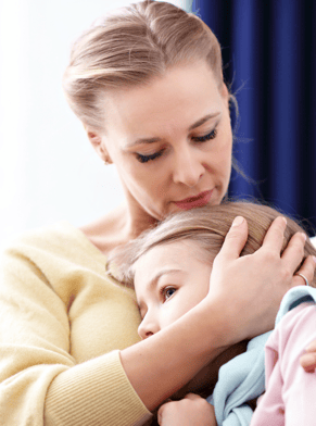 story of hope - mother holding girl